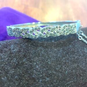 Marcasite sterling silver bracelet